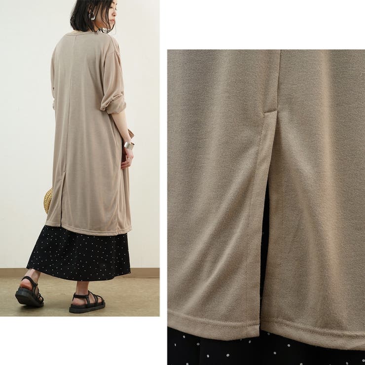 カーディガンロング長袖40代ゆったり大きめ体型カバー羽織り日除け透け素材韓国ファ… | LAPULE  | 詳細画像5 