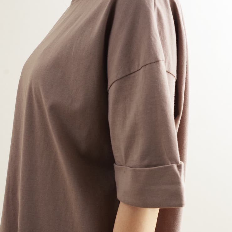 Tシャツ半袖ビッグT40代ゆったり大きめ体型カバー無地白綿100韓国ファッション… | LAPULE  | 詳細画像9 