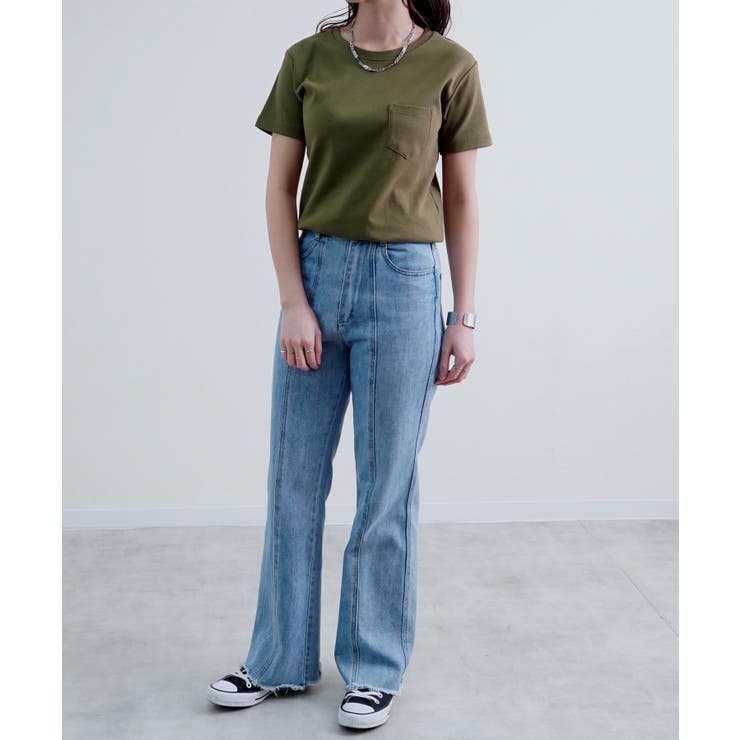 Tシャツ半袖40代スムースタッチコットン綿100プチプラシンプル無地白カジュアル… | LAPULE  | 詳細画像6 