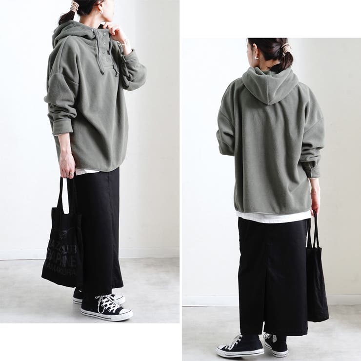 フリース パーカー オーバーサイズ[品番：RLCW0003952]｜relaclo