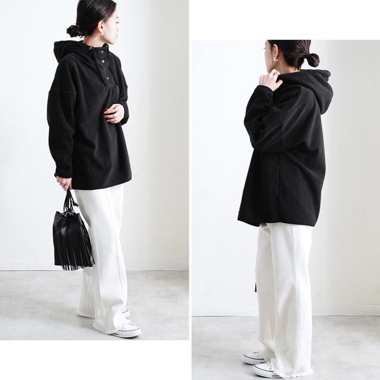 フリース パーカー オーバーサイズ[品番：RLCW0003952]｜relaclo