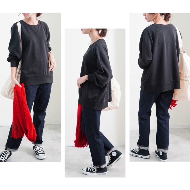 ボリューム袖プルオーバー トレーナー オーバーサイズ | relaclo | 詳細画像14 