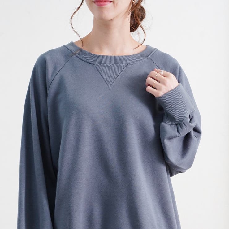 ボリューム袖プルオーバー トレーナー オーバーサイズ | relaclo | 詳細画像16 