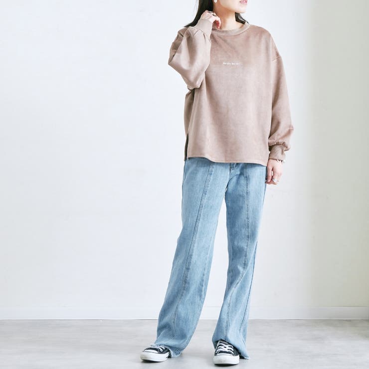 スエードプルオーバー トレーナー 刺繍 | relaclo | 詳細画像8 
