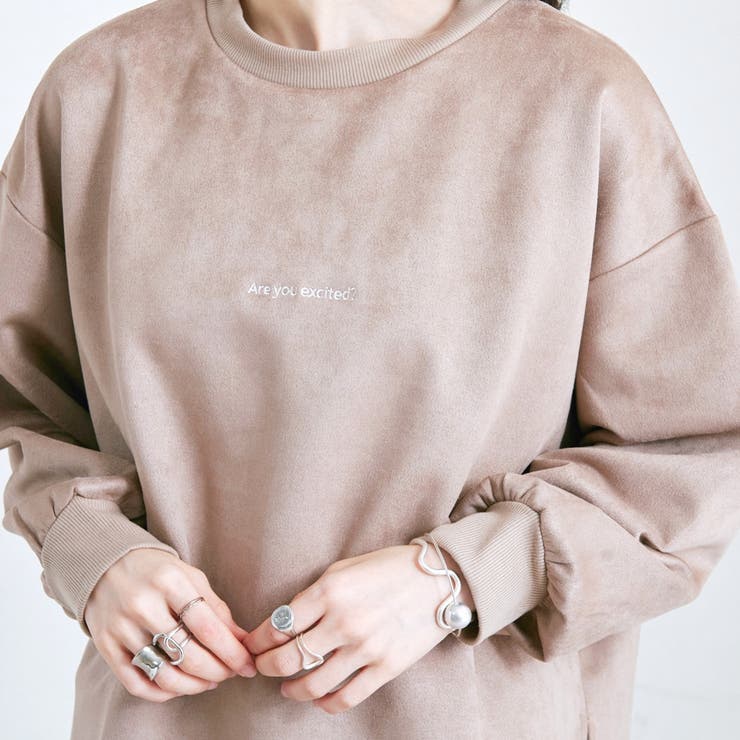 スエードプルオーバー トレーナー 刺繍 | relaclo | 詳細画像9 