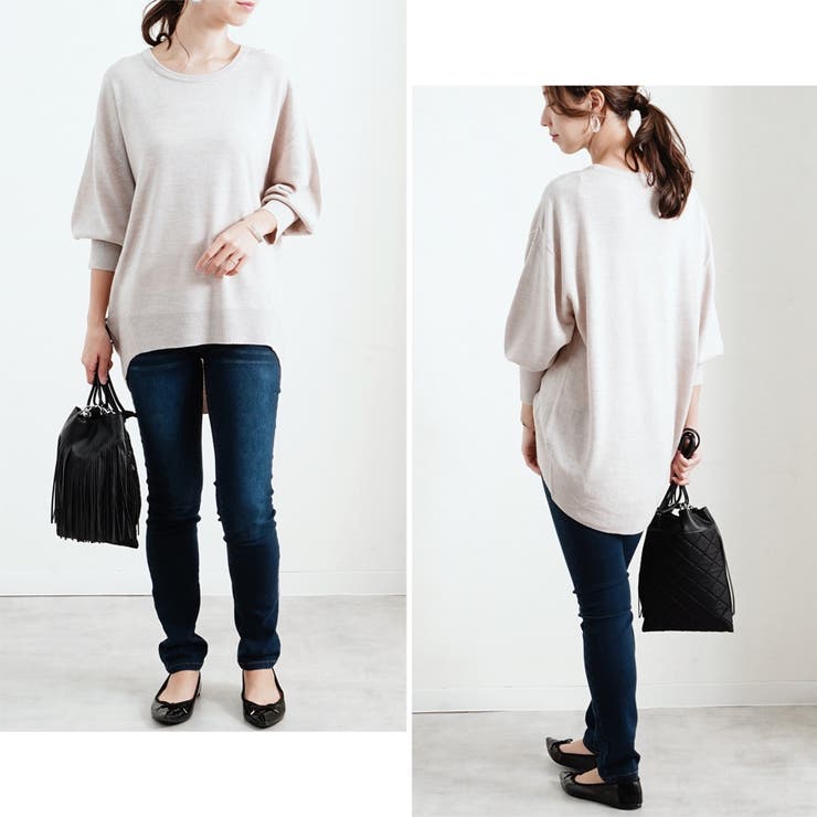 洗えるカシミヤタッチ ニット ドルマン | relaclo | 詳細画像13 