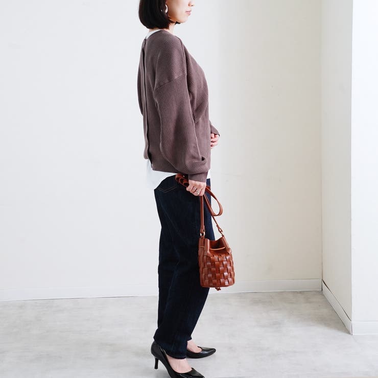 カーディガン 前後2way ニット | LAPULE  | 詳細画像12 