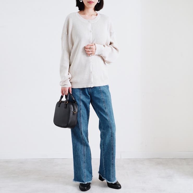 カーディガン 前後2way ニット | LAPULE  | 詳細画像4 