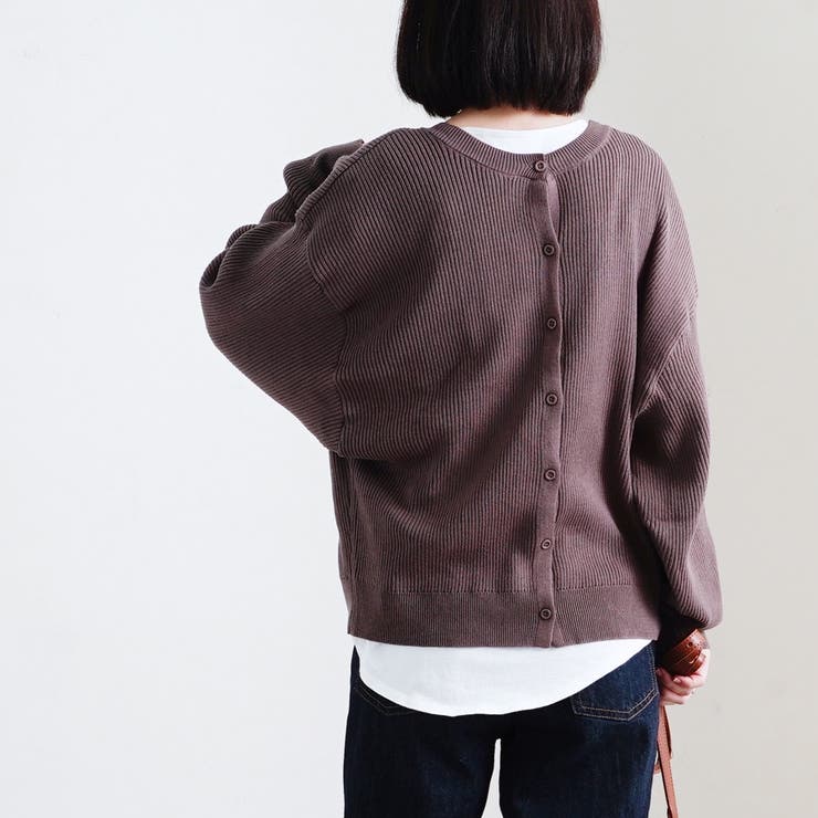 カーディガン 前後2way ニット | LAPULE  | 詳細画像9 