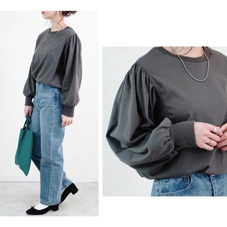 ボリュームスリーブ ボリューム袖 スウェット | relaclo | 詳細画像13 