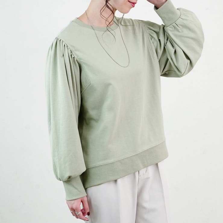 ボリュームスリーブ ボリューム袖 スウェット | relaclo | 詳細画像4 