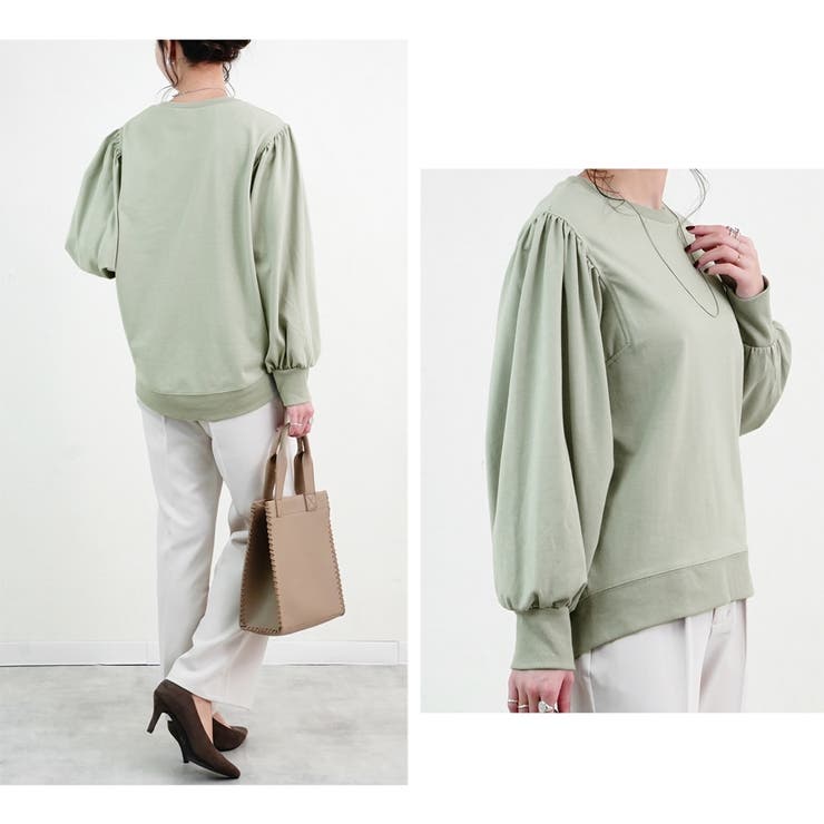 ボリュームスリーブ ボリューム袖 スウェット | relaclo | 詳細画像5 