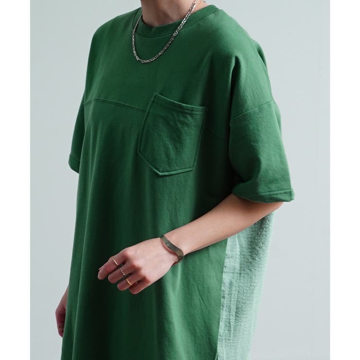 チュニック 異素材ドッキング バック切替 | LAPULE  | 詳細画像17 