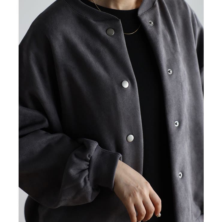 スタジャン 春アウター ノーカラー | relaclo | 詳細画像16 