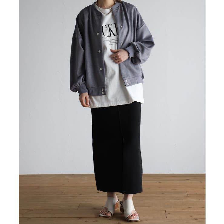 スタジャン 春アウター ノーカラー | relaclo | 詳細画像38 