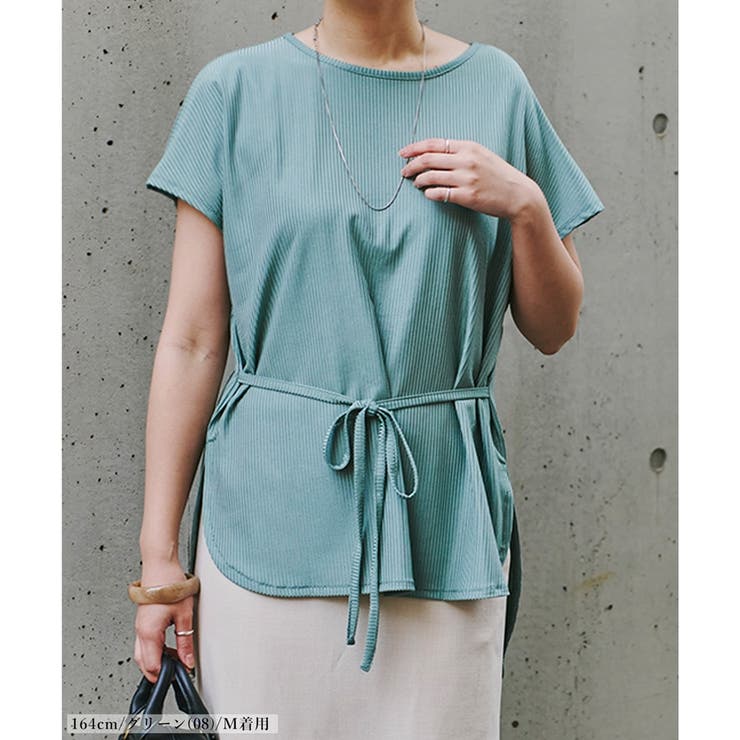 プルオーバー ウエストマーク シアートップス | LAPULE  | 詳細画像15 