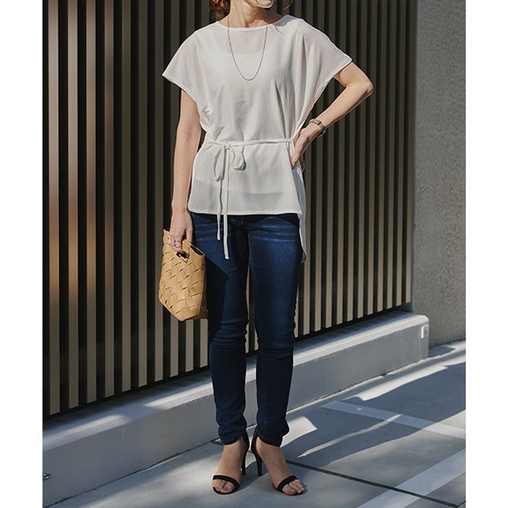 プルオーバー ウエストマーク シアートップス | LAPULE  | 詳細画像8 