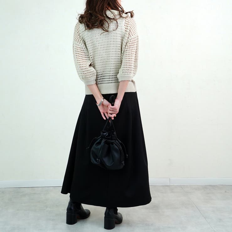メッシュニット メッシュプルオーバー メッシュトップス | LAPULE  | 詳細画像15 