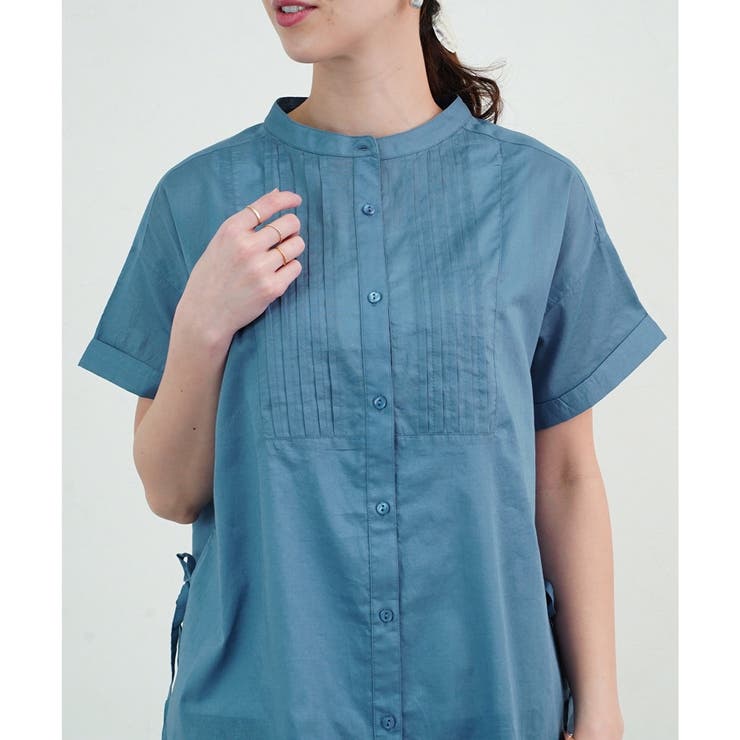 シアーブラウス シャツ 透け素材 | LAPULE  | 詳細画像6 