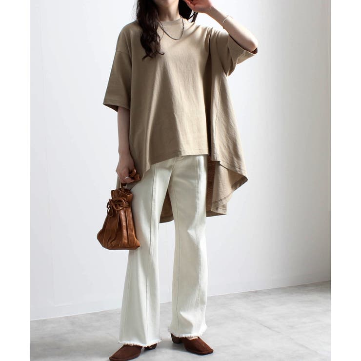 OE天竺BACKフレアラインTシャツ | LAPULE  | 詳細画像13 