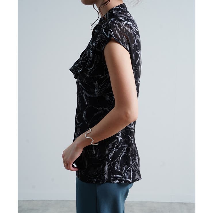 ブラウス シアーブラウス ノースリーブ | LAPULE  | 詳細画像11 