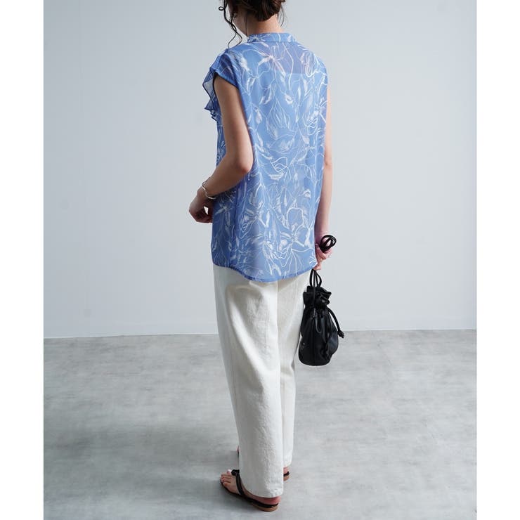 ブラウス シアーブラウス ノースリーブ | LAPULE  | 詳細画像18 