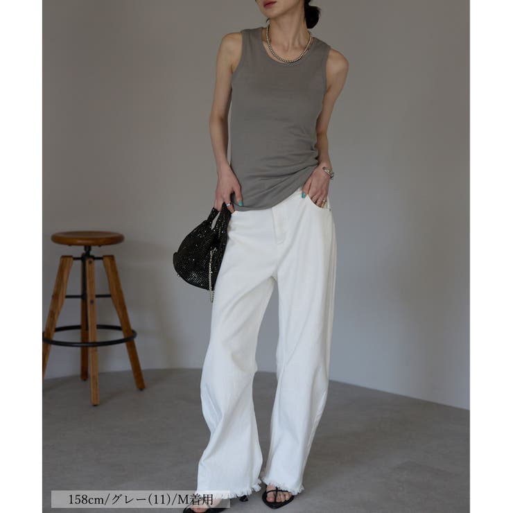 タンクトップ ノースリーブ velor rhonestone tank top レディース ESLOW タンクトップ ノースリーブ ESLOW/エスロー COMBINATION