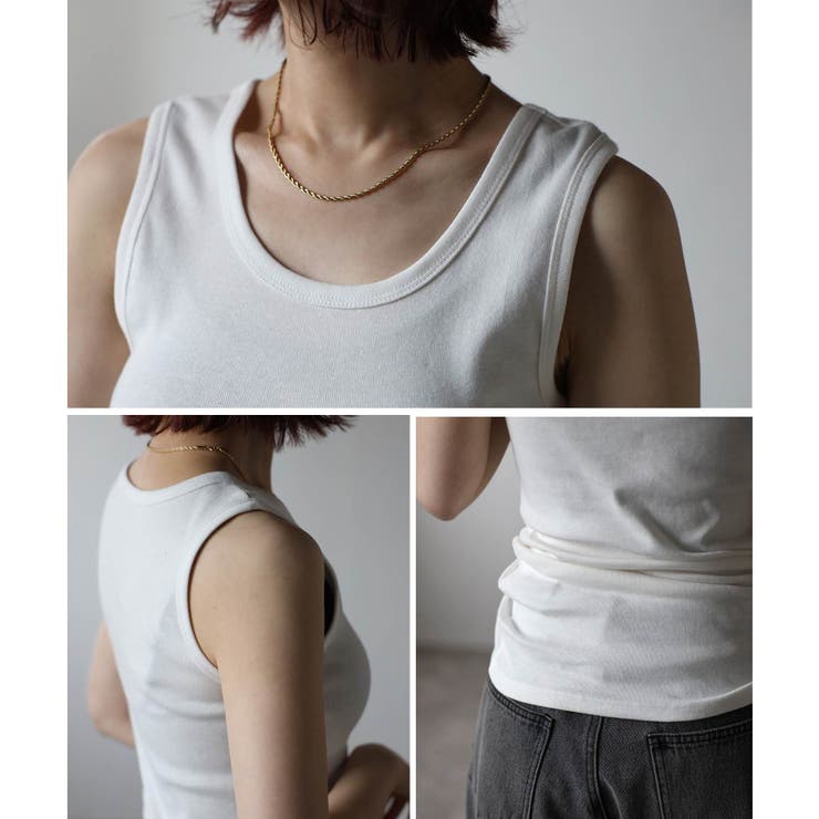 タンクトップ ノースリーブ レディース | LAPULE  | 詳細画像19 