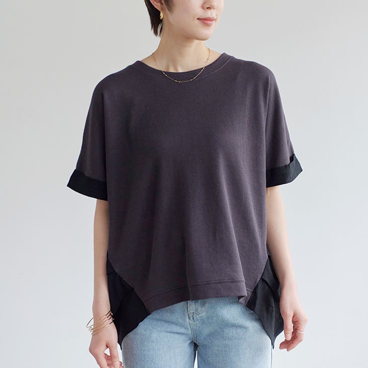 カットソー 半袖 ワッフル | LAPULE  | 詳細画像12 