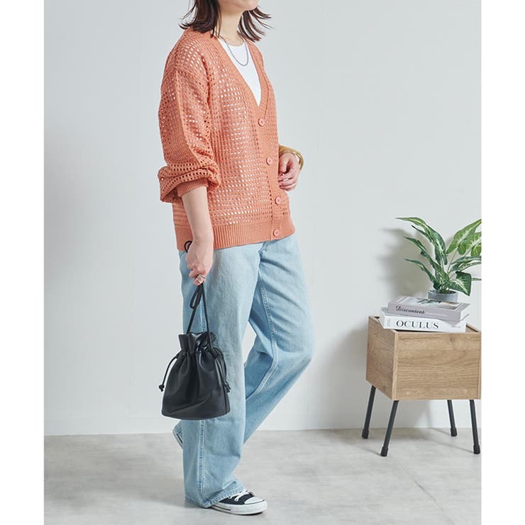 カーディガン レディース Vネック | LAPULE  | 詳細画像5 