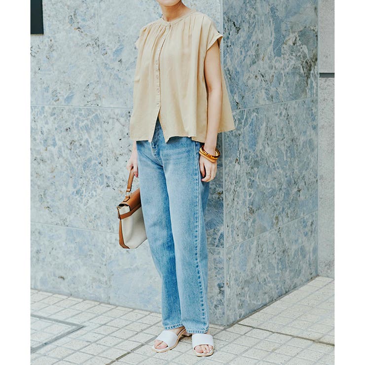 ブラウス ノースリーブ 綿麻ミックス | LAPULE  | 詳細画像5 