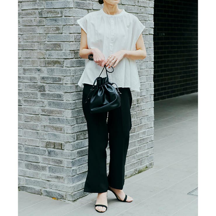 ブラウス ノースリーブ 綿麻ミックス | LAPULE  | 詳細画像8 