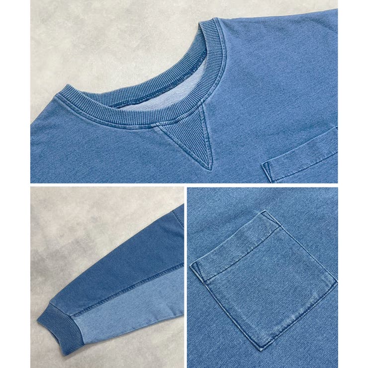 スウェット レディース インディゴ | LAPULE  | 詳細画像13 