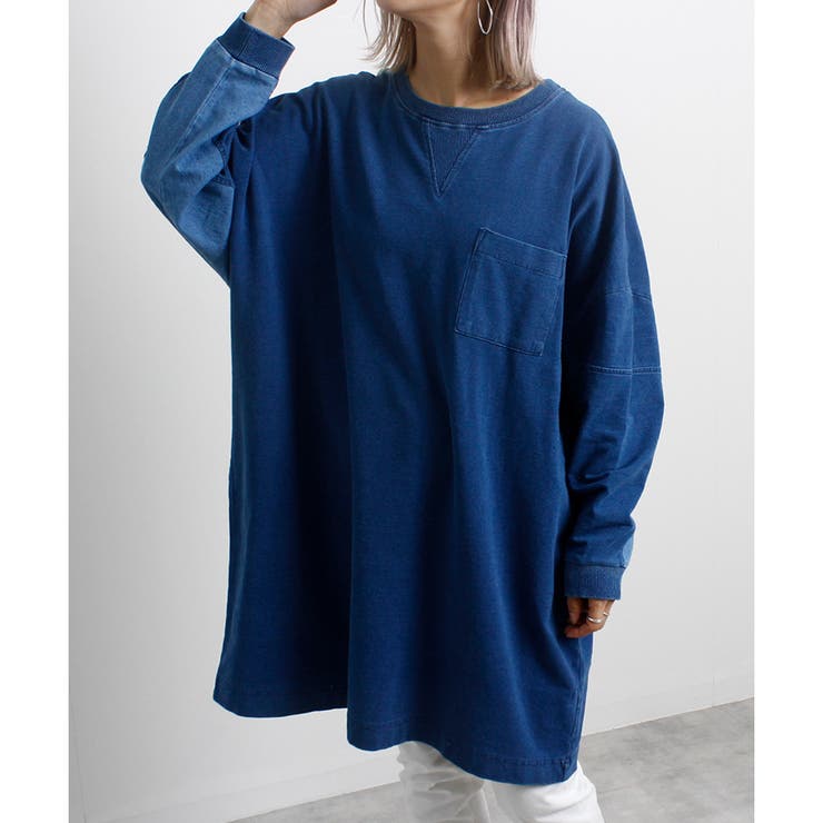 スウェット レディース インディゴ | LAPULE  | 詳細画像10 