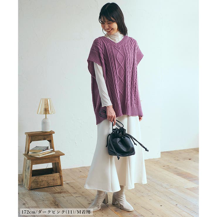 ニット ベスト レディース | relaclo | 詳細画像8 