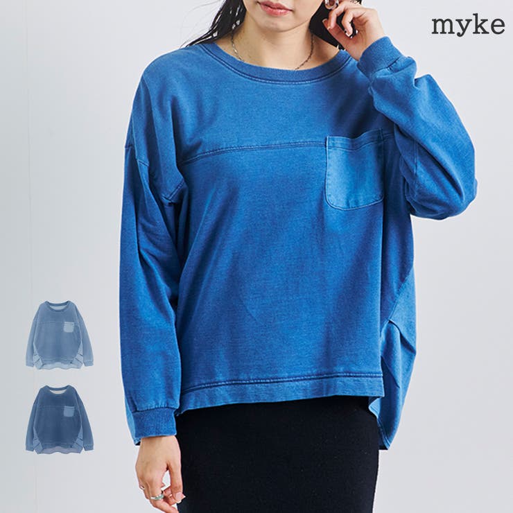 トップス レディース インディゴ | LAPULE  | 詳細画像1 