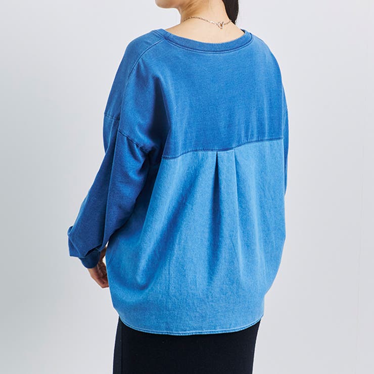 トップス レディース インディゴ | LAPULE  | 詳細画像7 