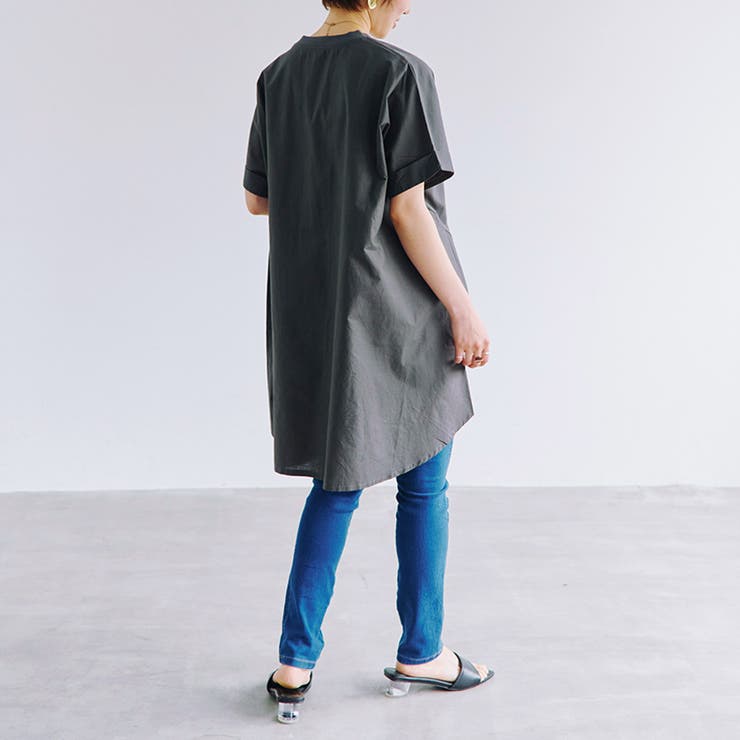 チュニック 半袖 Tシャツ[品番：RLCW0004888]｜relaclo（リラクロ