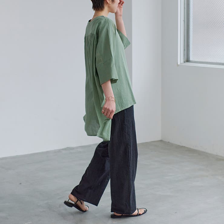 ワイドパンツ レディース イージーパンツ | LAPULE  | 詳細画像14 