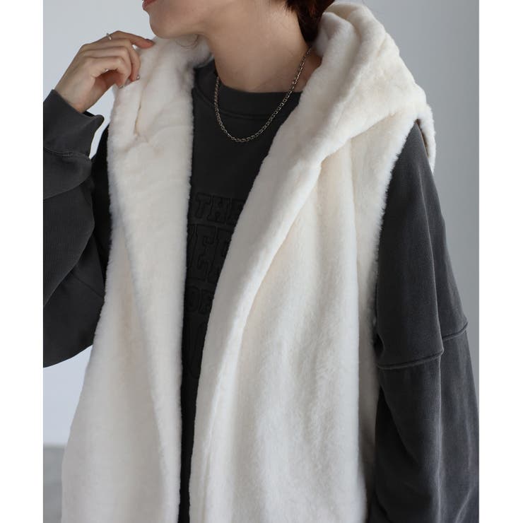 ブラック＆ホワイト Black&White ファーベスト 防風蓄熱素材 Lサイズ