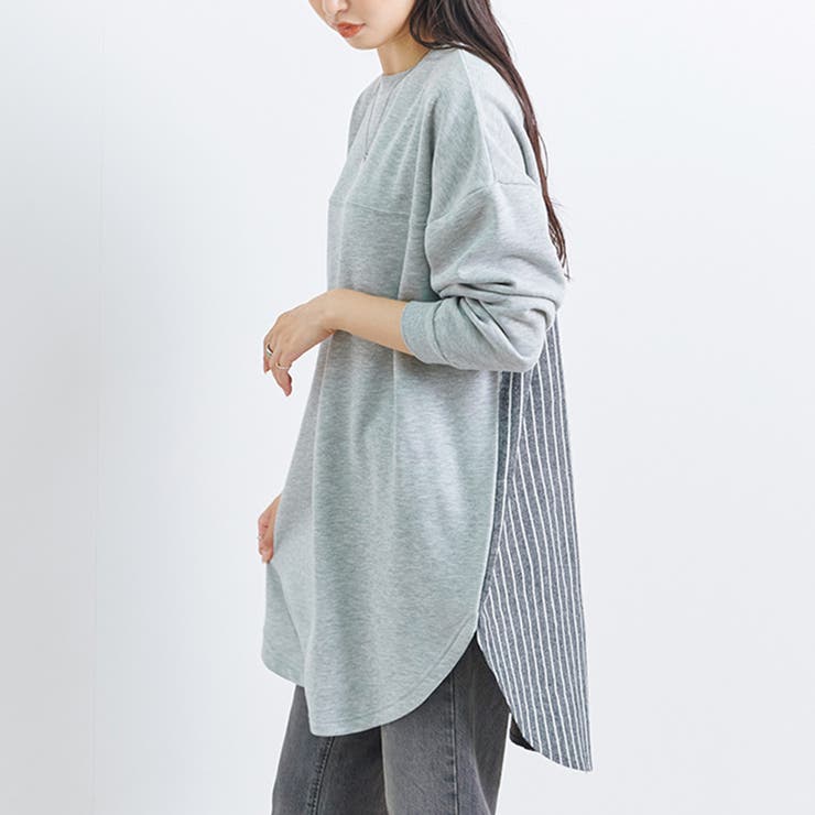 チュニック 長袖 シャツ[品番：RLCW0005084]｜relaclo（リラクロ
