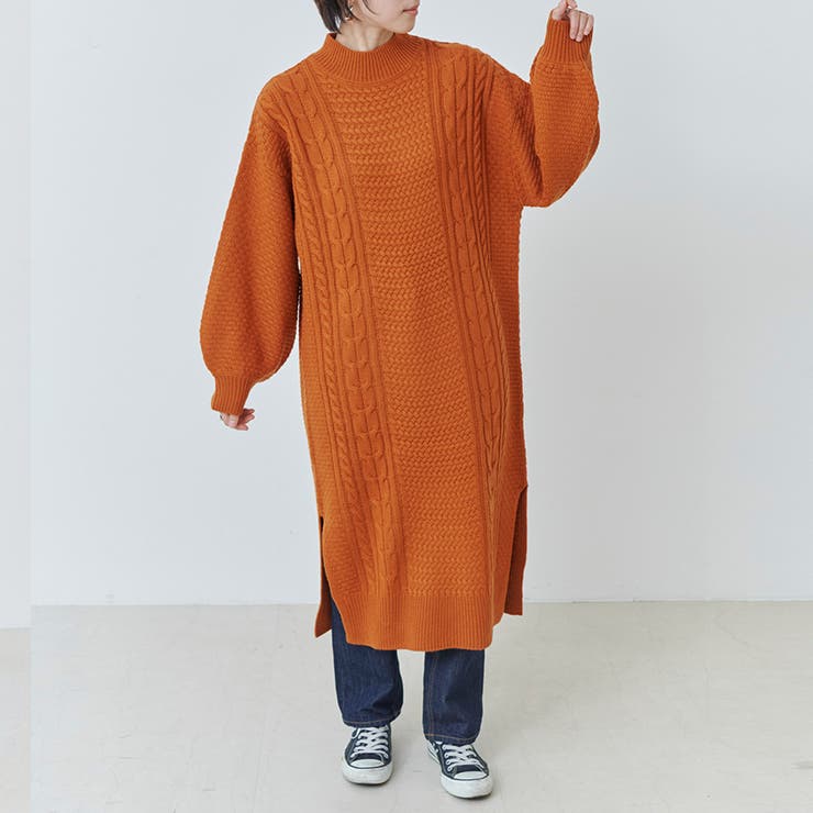 ロングニット ニット ワンピース | relaclo | 詳細画像10 