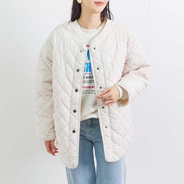 【残りわずか】 キルティングコート レディース 中綿キルト[品番：RLCW0005078 スカート
