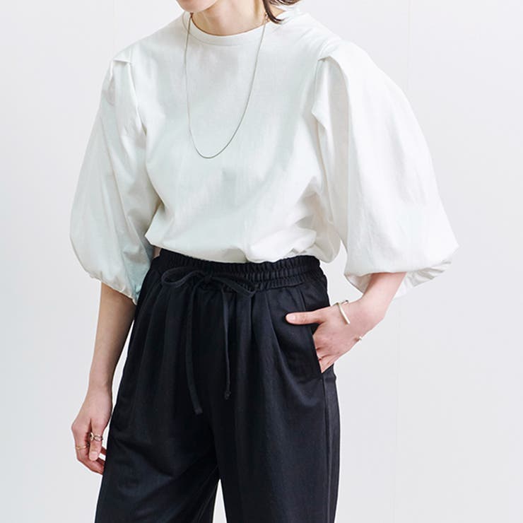 プルオーバー レディース 五分袖 | LAPULE  | 詳細画像11 