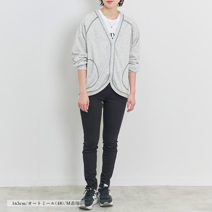 カーディガン レディース ラグラン | LAPULE  | 詳細画像3 