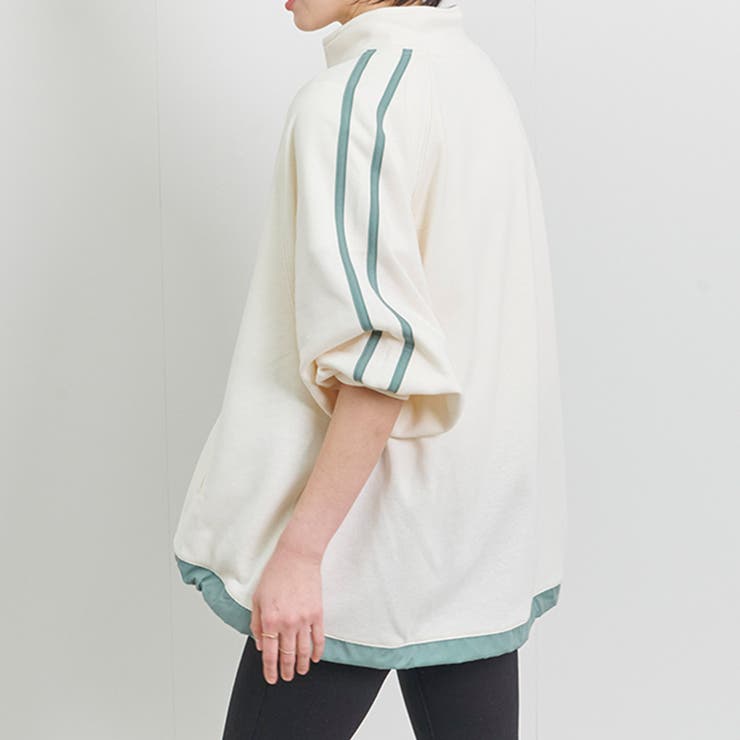 トラックジャケット レディース フロントジップ | LAPULE  | 詳細画像11 