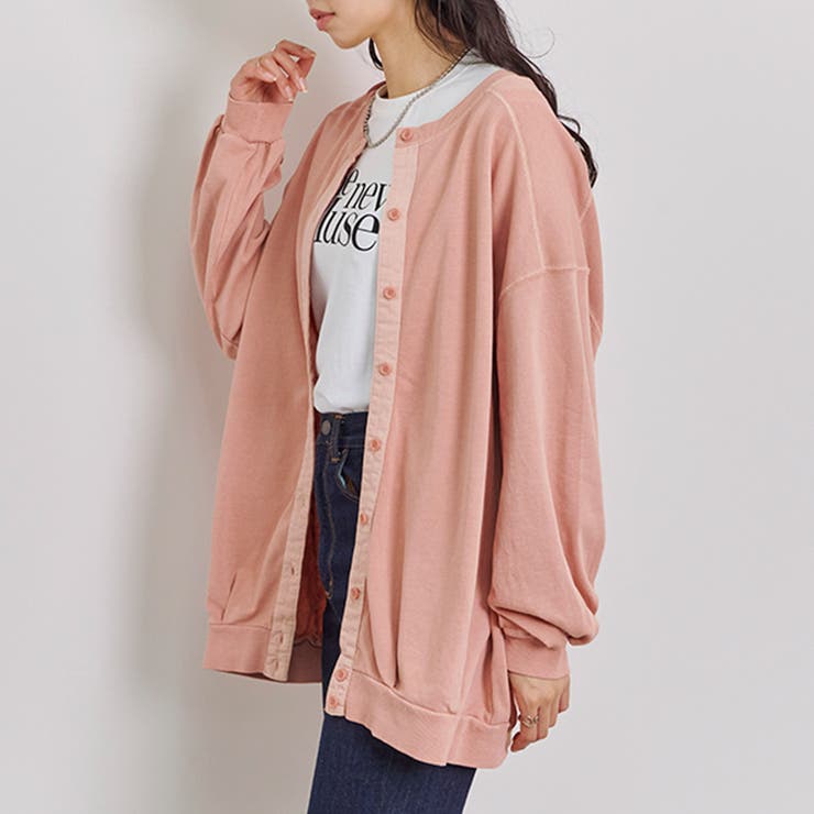 カーディガン レディース ピグメント | LAPULE  | 詳細画像11