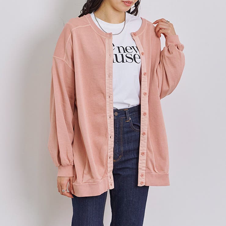 カーディガン レディース ピグメント | LAPULE  | 詳細画像9