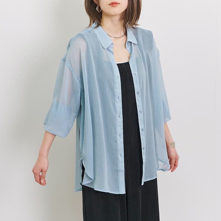 シャツ レディース ブラウス[品番：SKLW0003282]｜LAPULE