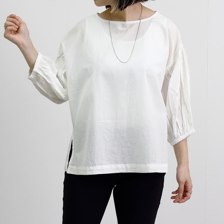 プルオーバー レディース 五分袖 | LAPULE  | 詳細画像15 